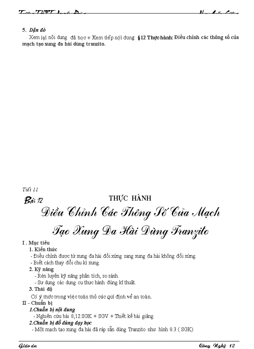 image for page Giáo án CN12 Bài 10 13