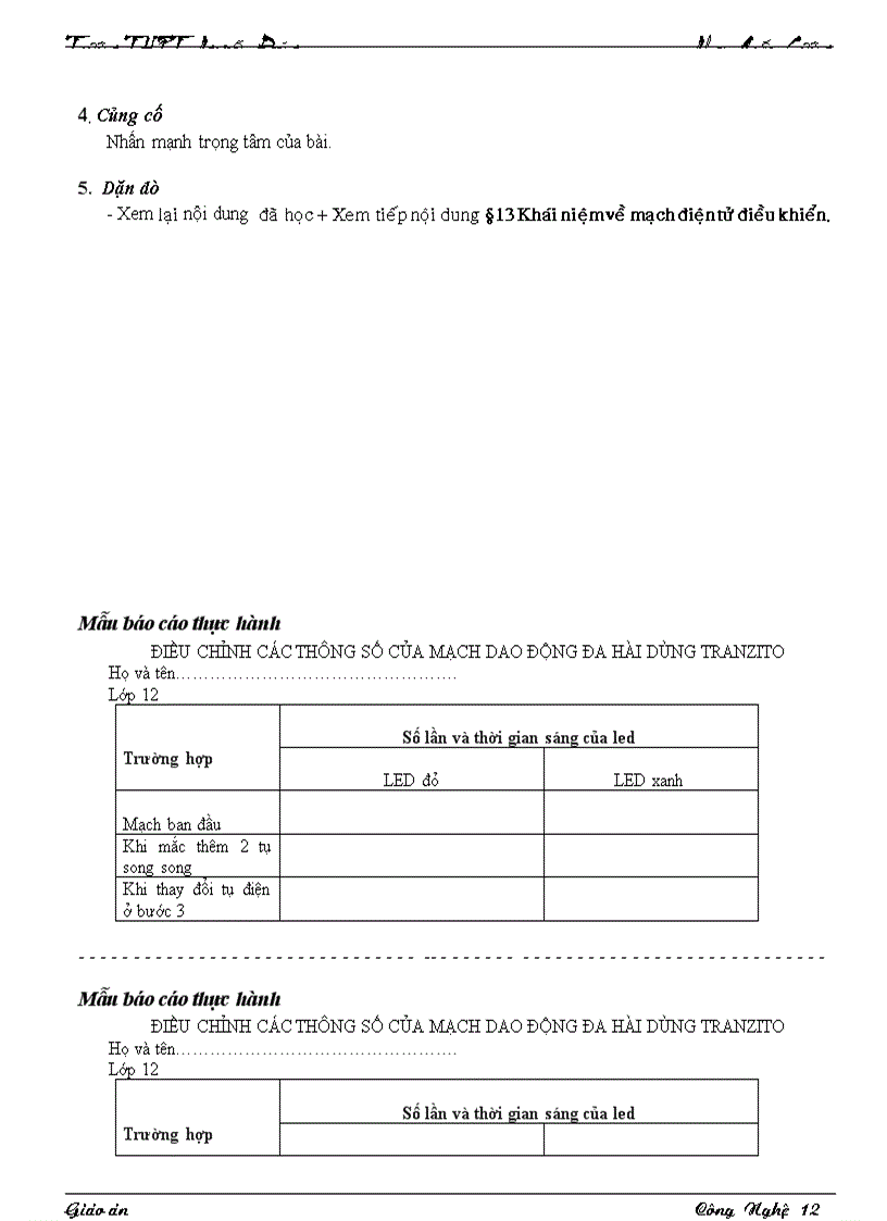 image for page Giáo án CN12 Bài 10 13