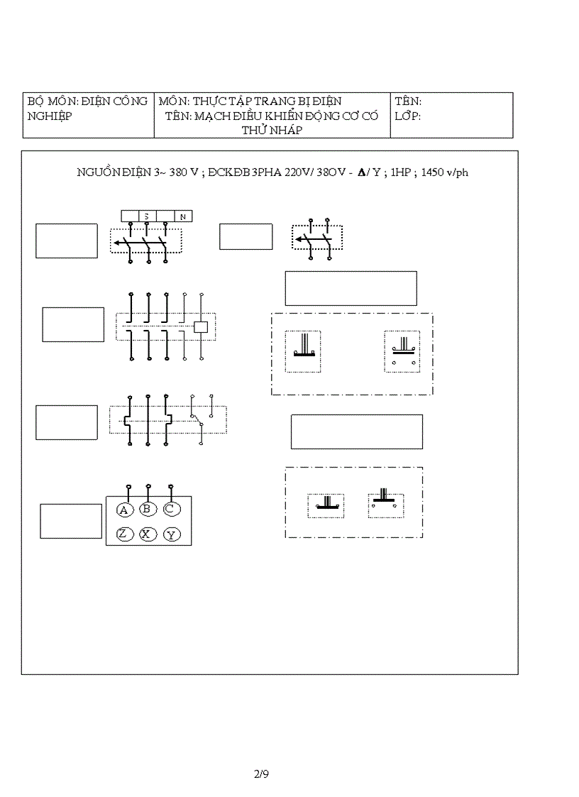 image for page Phieu thuc hanh so do mach dien