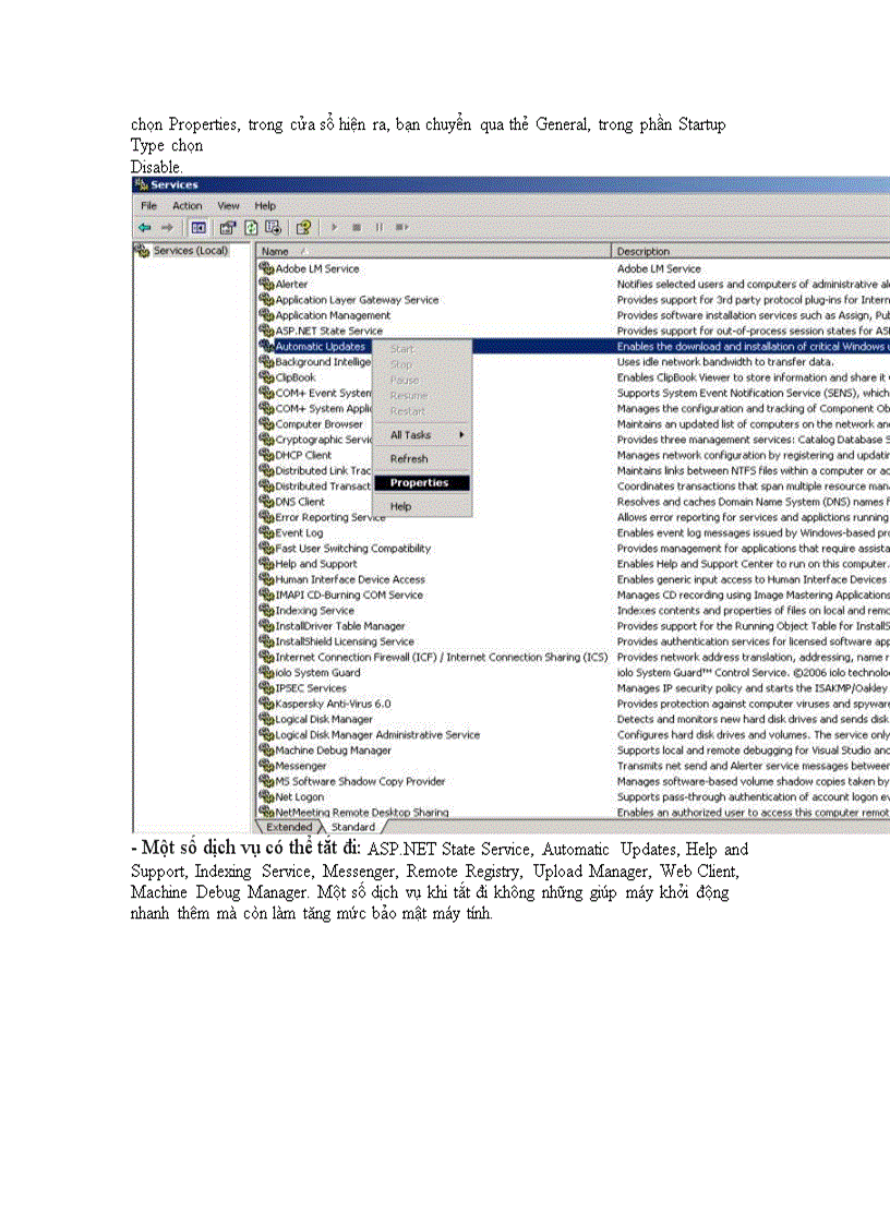 image for page Thủ thuật tăng tốc máy tính bằng tay