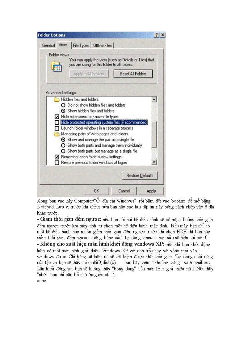 image for page Thủ thuật tăng tốc máy tính bằng tay