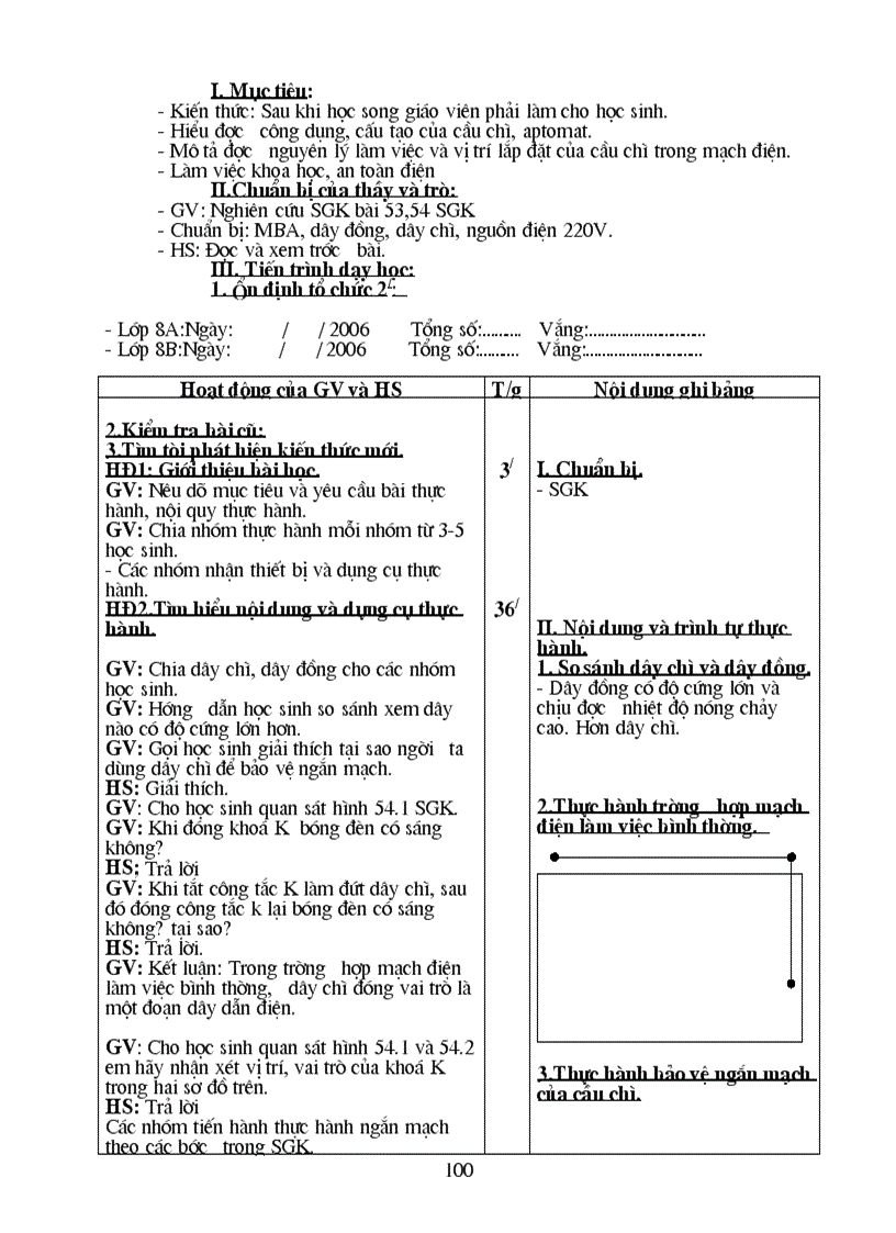 image for page Giáo án Công nghệ L8 CN cực hay