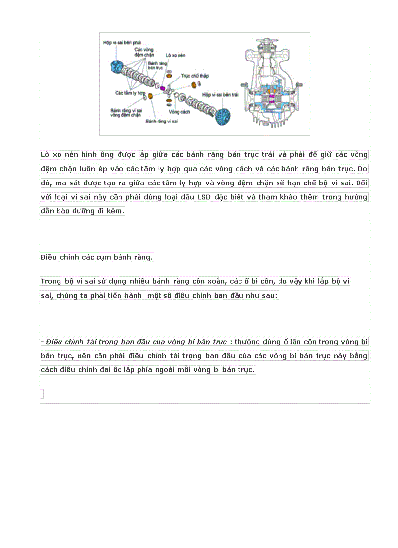 image for page Hệ thống truyền động và bộ vi sai phần 2