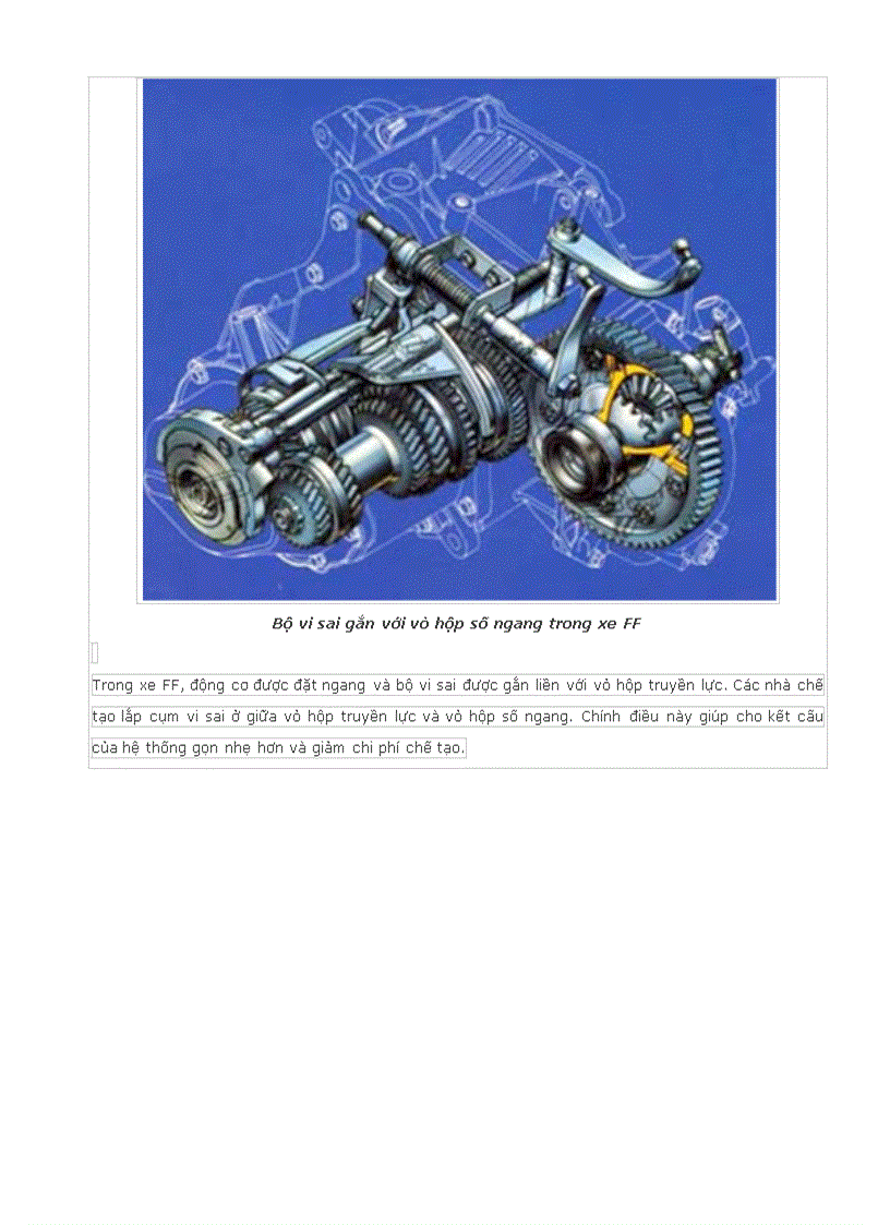 Hệ thống truyền lực và bộ vi sai phần 1