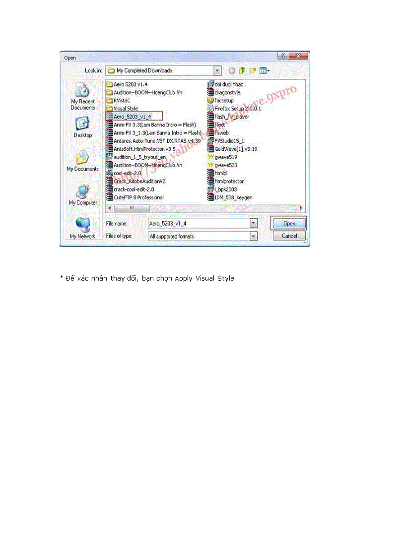 image for page Thay doi giao dien winxp