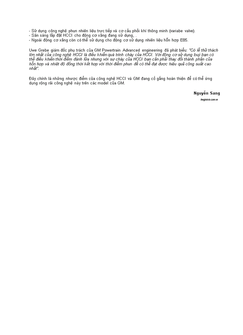 image for page Thử nghiệm động cơ xăng không cần hệ thống đánh lửa