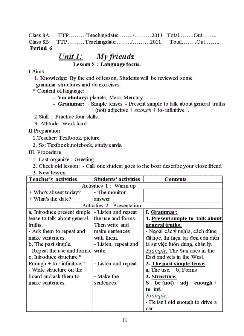 image for page Tiếng anh 8 ki I