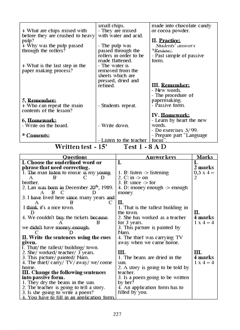 image for page Tiếng anh 8 ki I