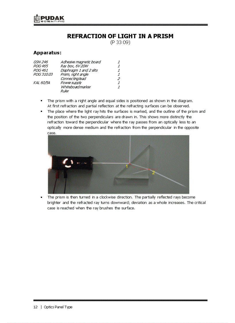 image for page Bài 3 Hướng dẫn THTN về hiện tượng khúc xạ ánh sáng