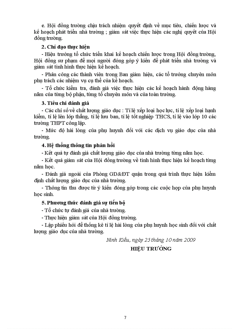 image for page Chiến lược phát triển của nhà trường