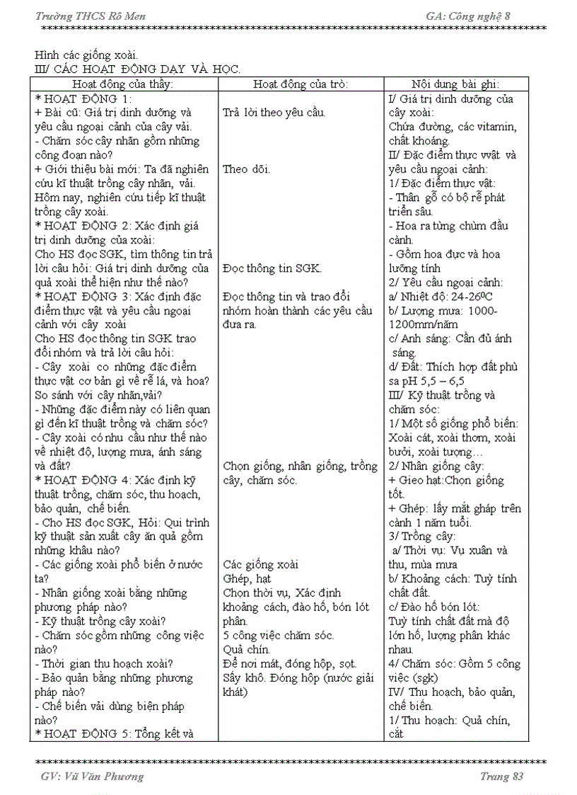 image for page Giáo án công nghệ 9 Miễn chê