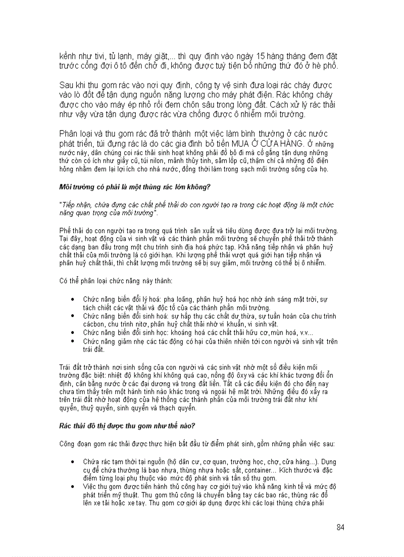 image for page Hỏi đáp về môi trường