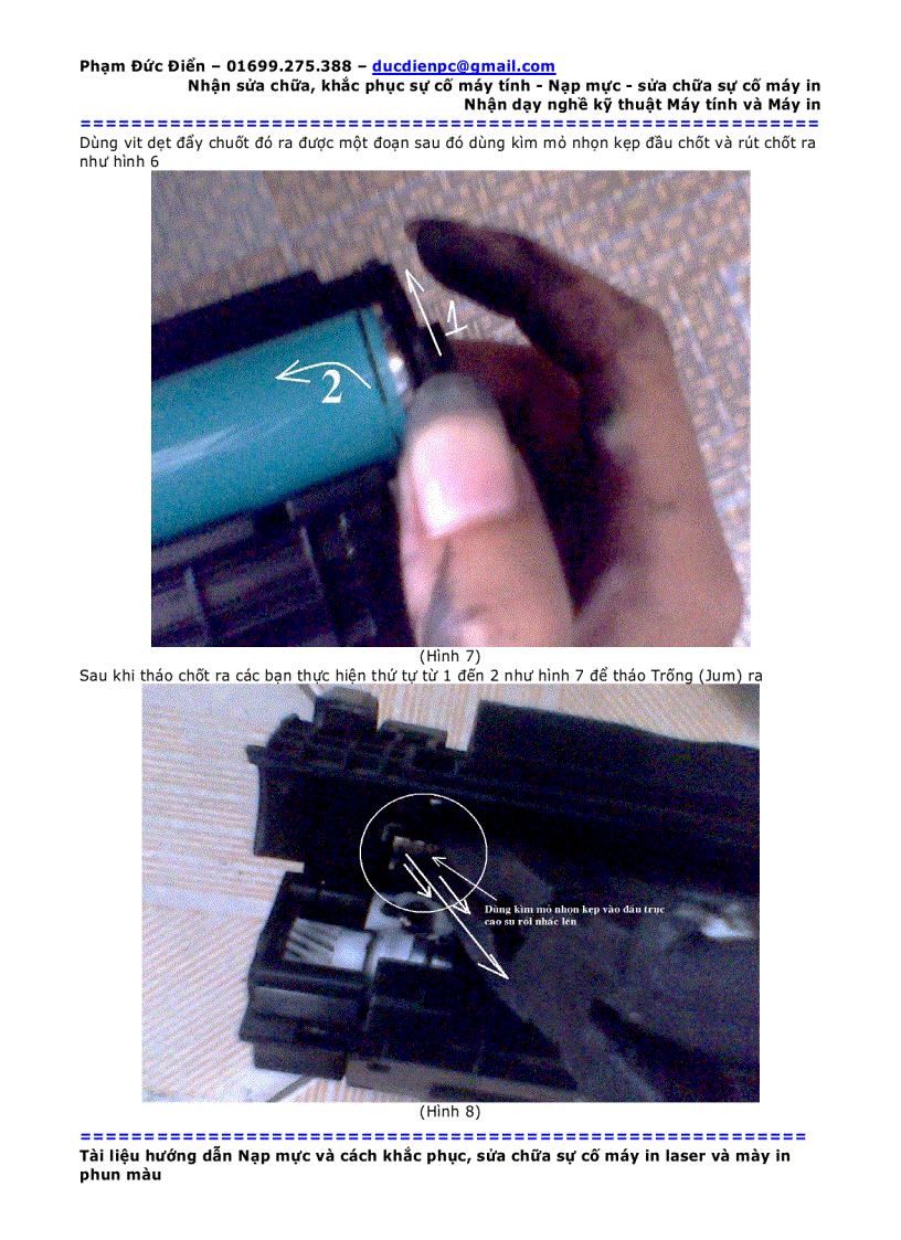 image for page Hướng dẫn đổ mực máy in các loại