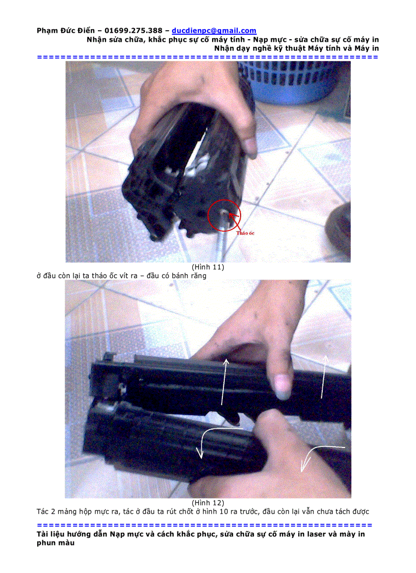 image for page Hướng dẫn đổ mực máy in các loại