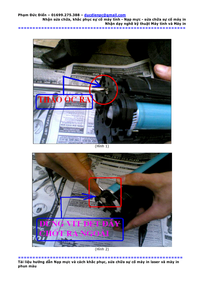 image for page Hướng dẫn đổ mực máy in các loại