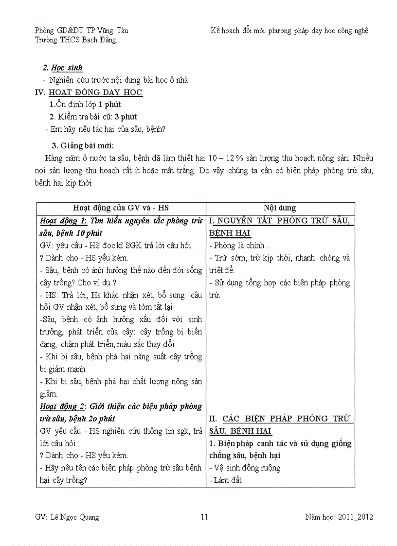 image for page Kế hoạch đổi mới phương pháp dạy học công nghệ