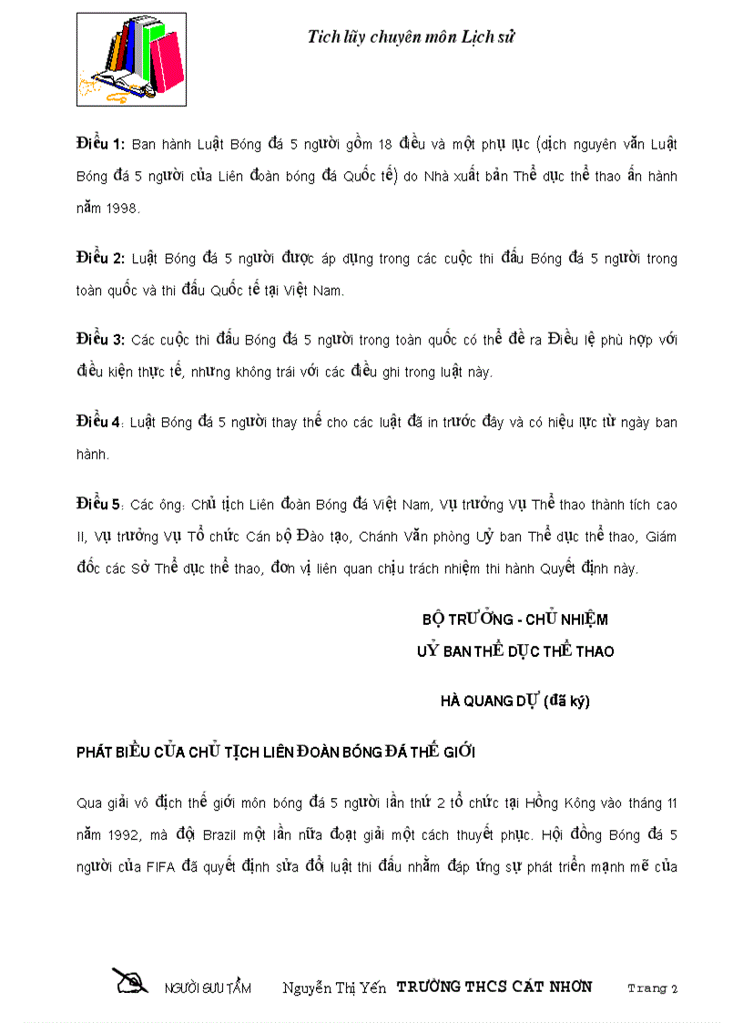 image for page Luat bong da mi ni