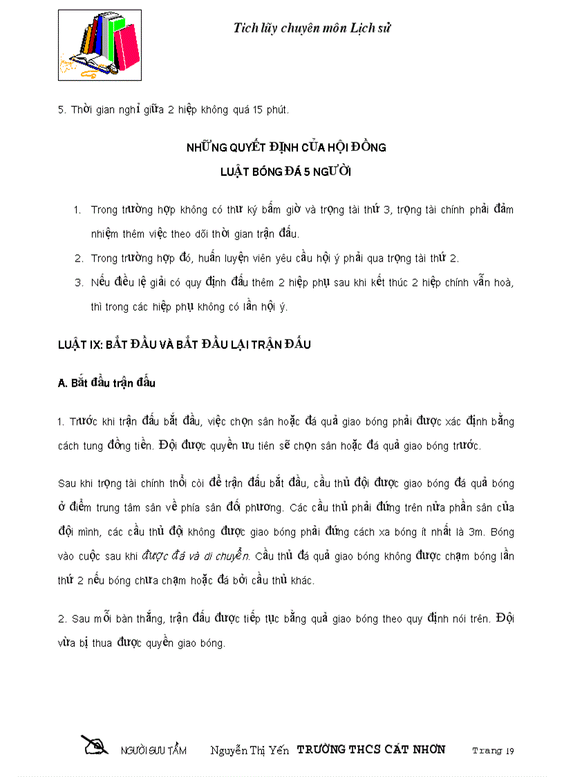 image for page Luat bong da mi ni