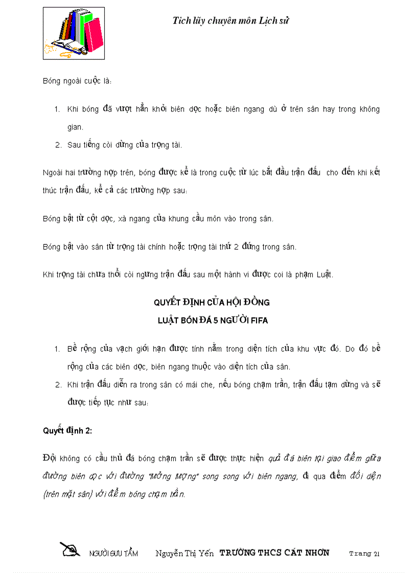 image for page Luat bong da mi ni