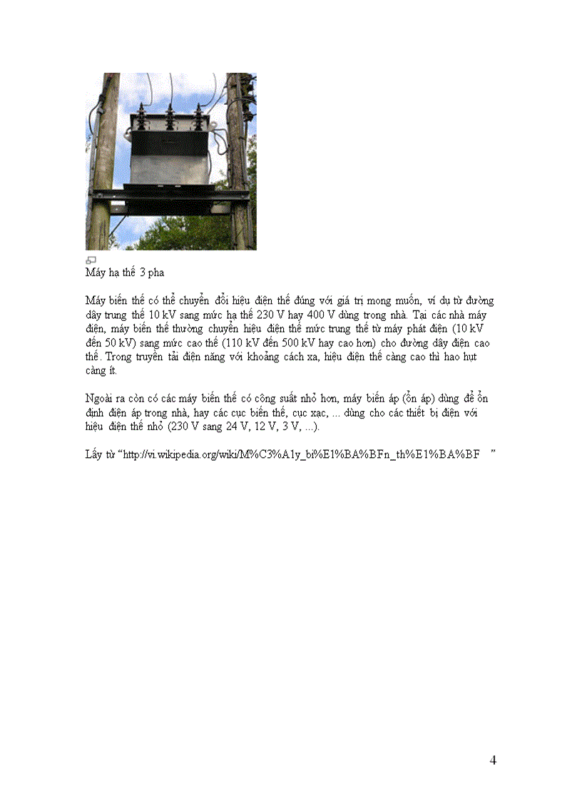 image for page Máy biến thế