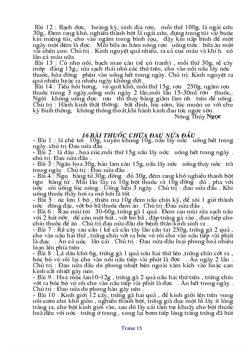 image for page Những bài thuốc quý dễ dùng