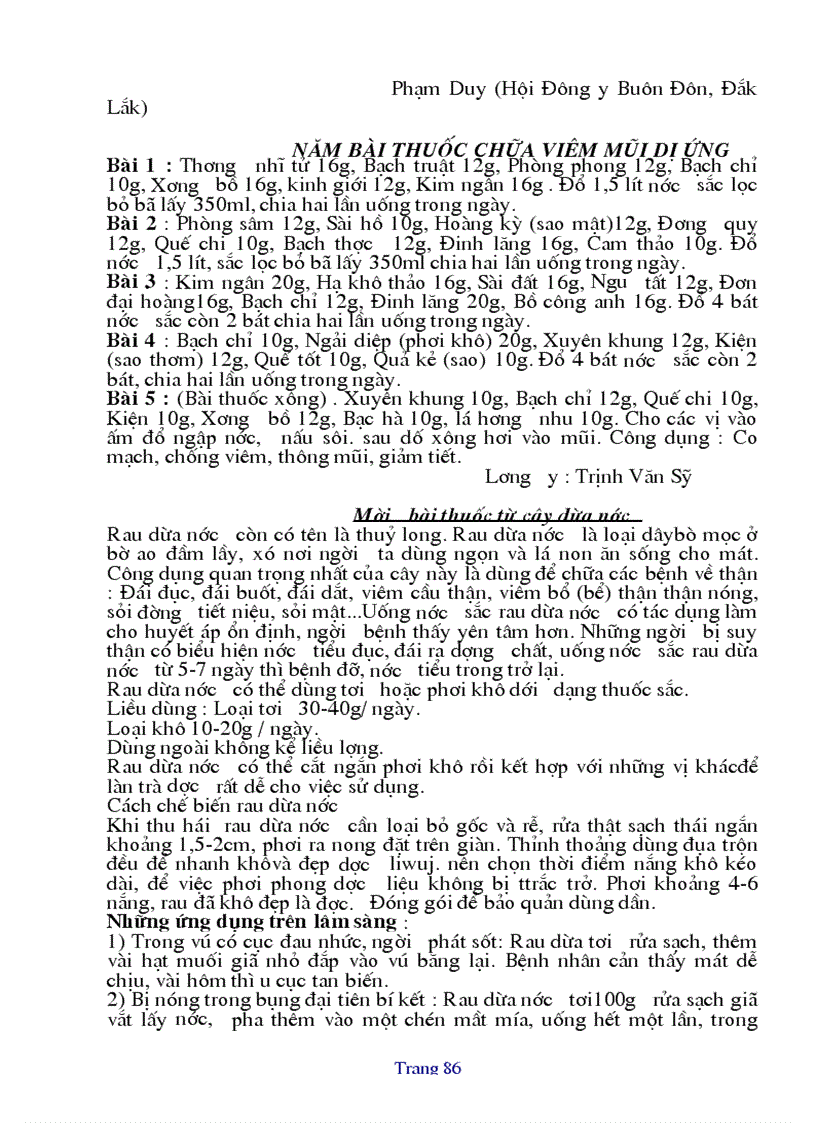 image for page Những bài thuốc quý dễ dùng