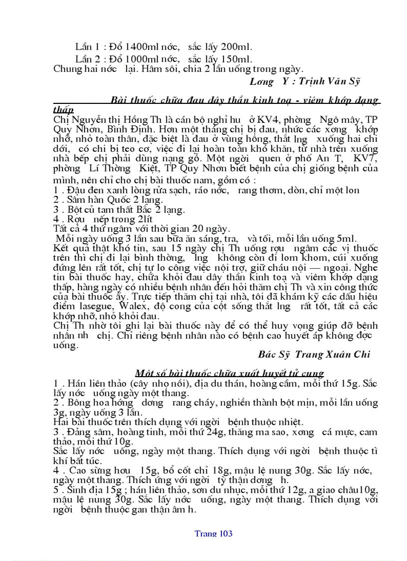image for page Những bài thuốc quý dễ dùng