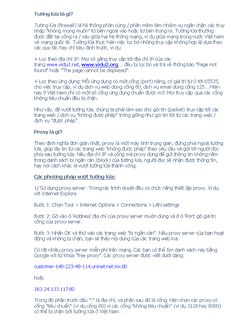 image for page 0 Cách vượt bức tường lửa