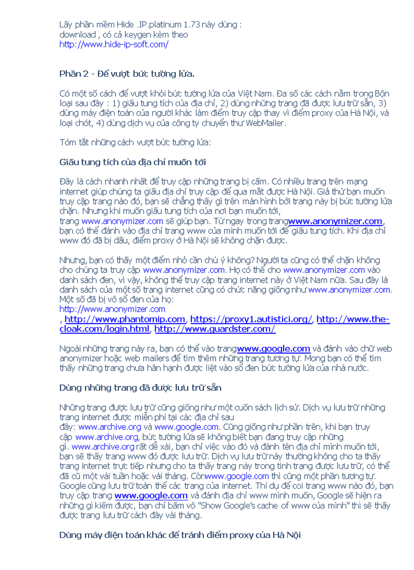 image for page 0 Cách vượt bức tường lửa