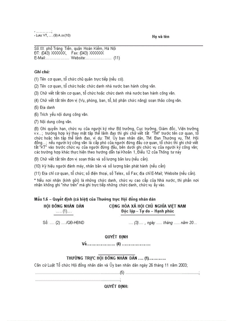 image for page 01 2011 tt bnv ve the thuc van ban thay the thong tu 55 ve the thuc van ban hanh chinh