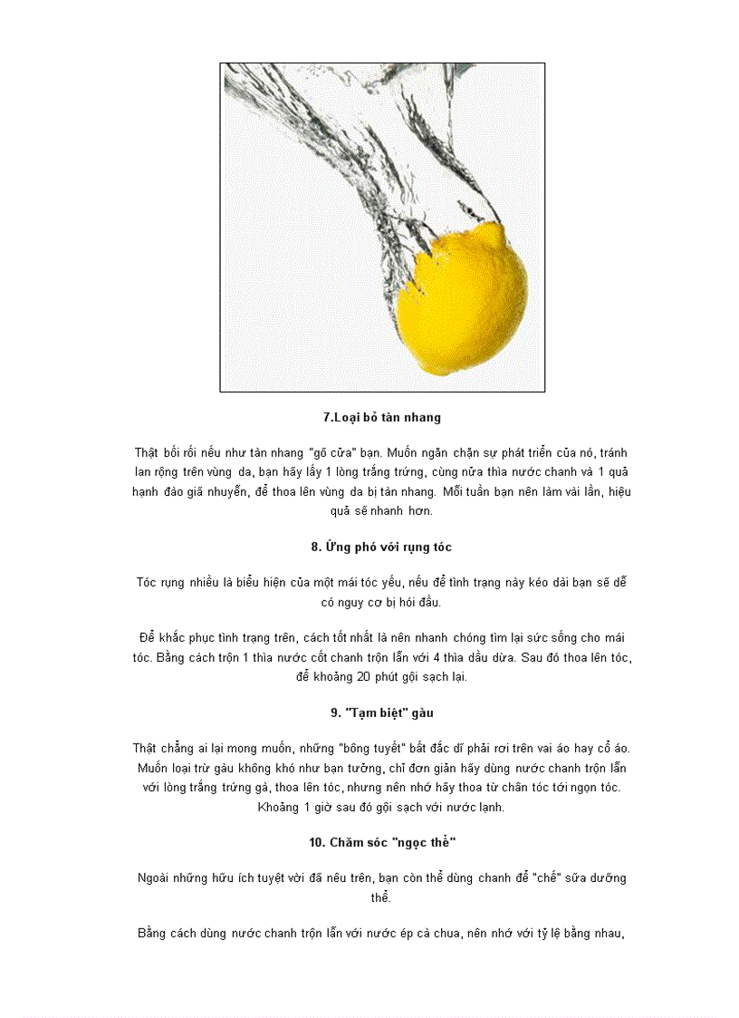 image for page 10 cách làm đẹp từ chanh