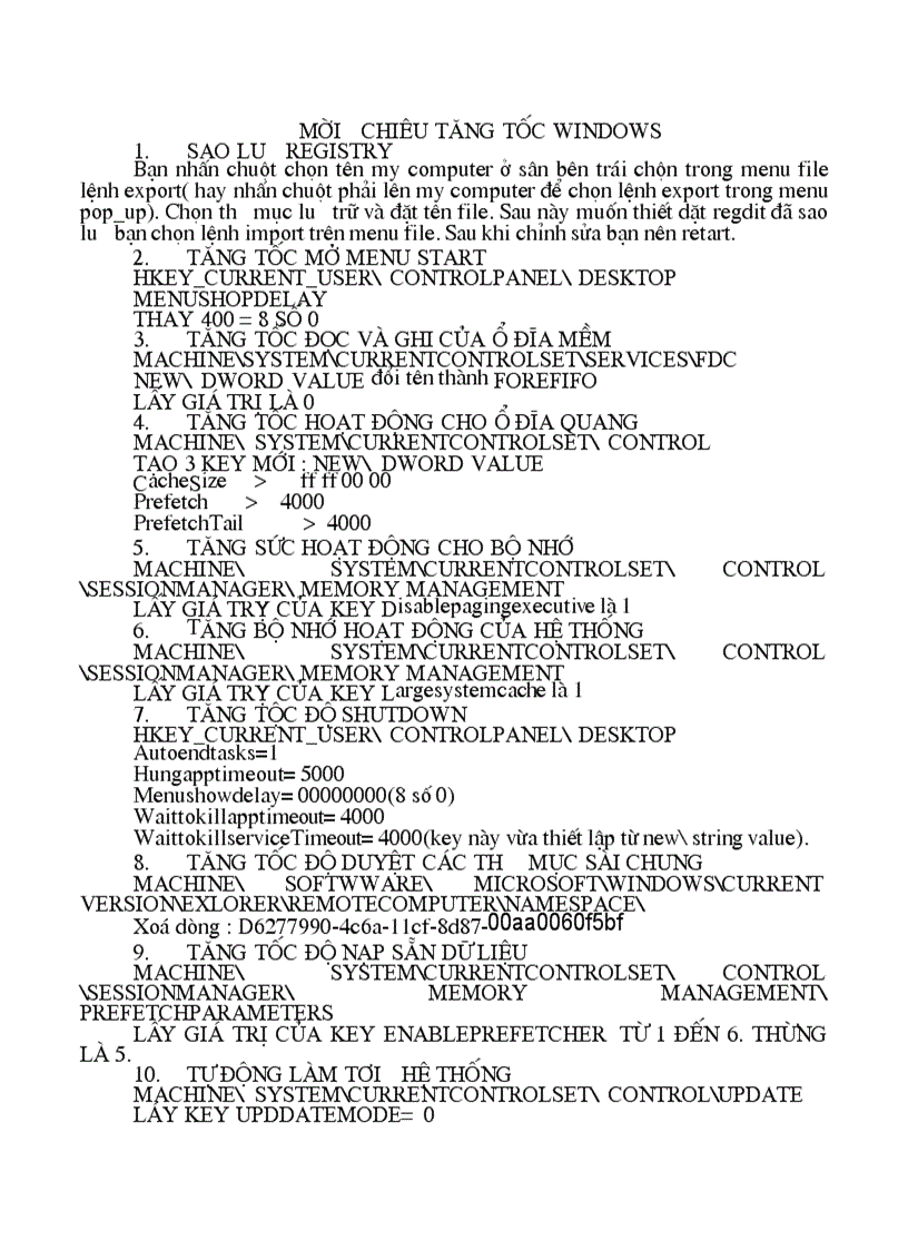 image for page 10 chiêu tăng tốc máy tính New