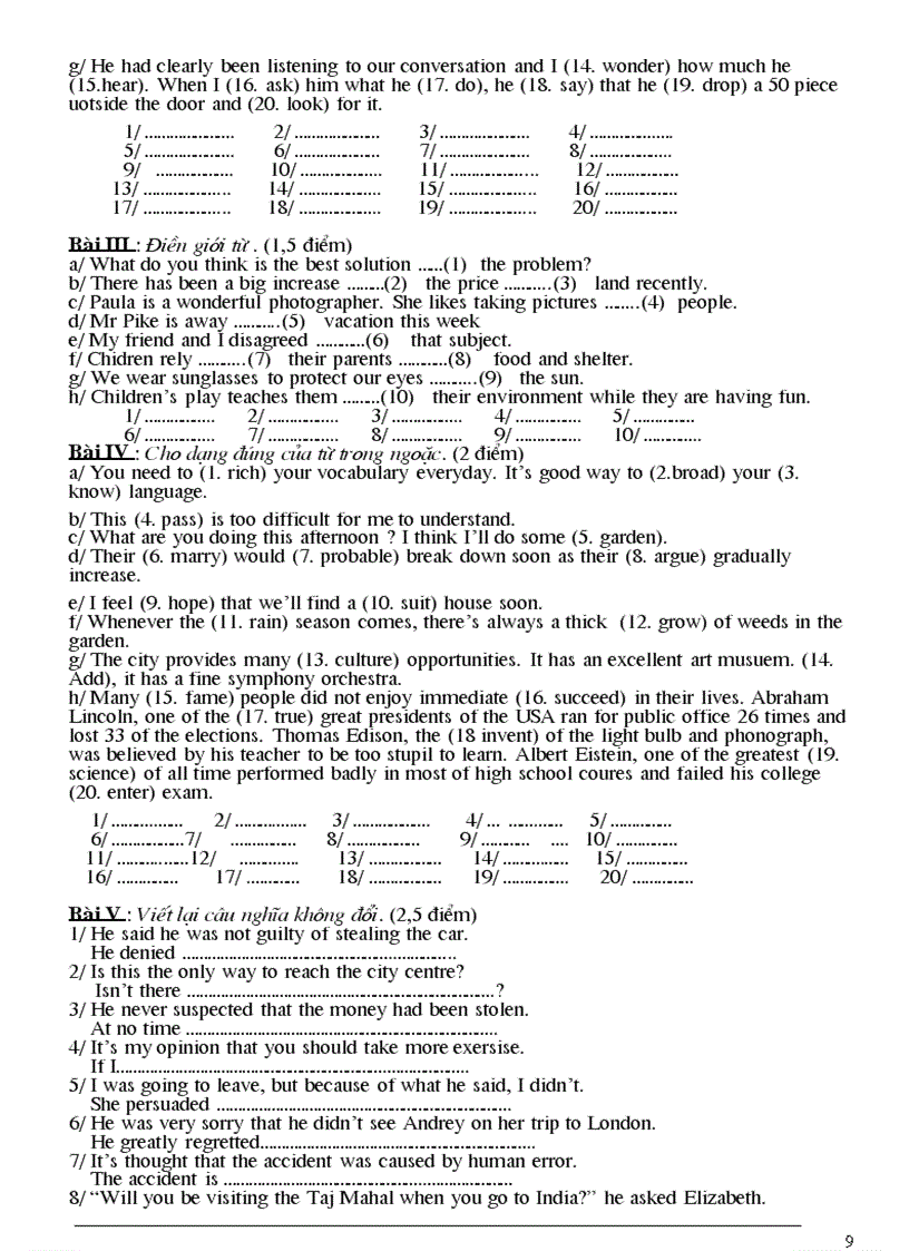 image for page 10 đề thi HSG Anh văn