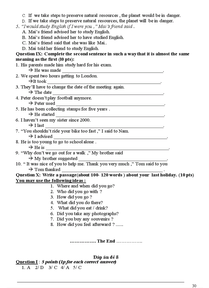 image for page 10 đề thi HSG Anh văn