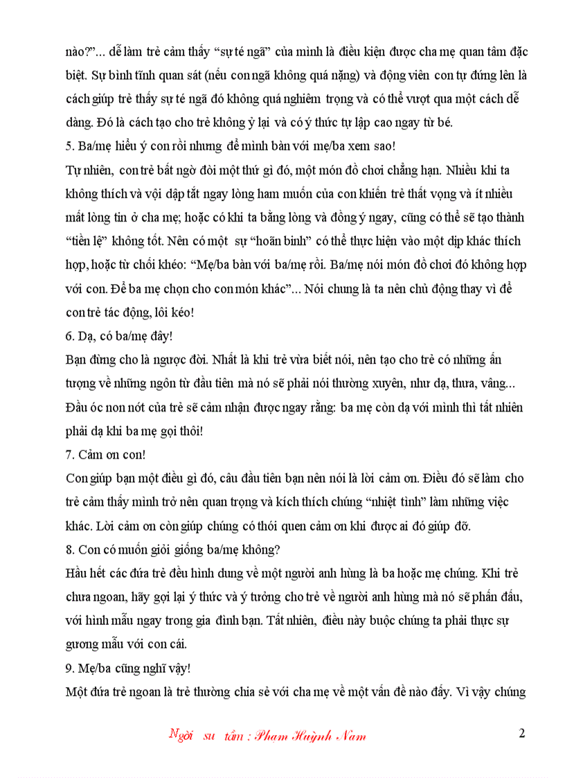 image for page 10 điều nên nói với con