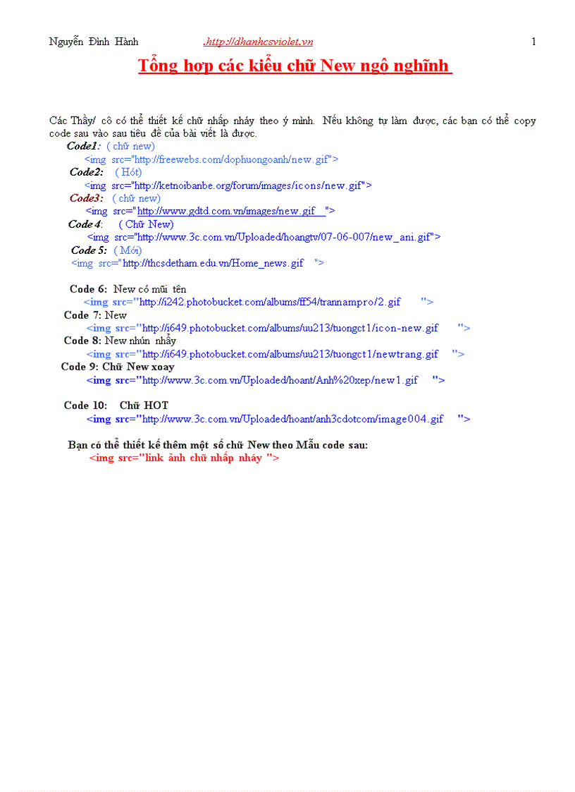 image for page 10 kiểu chữ New nhấp nháy