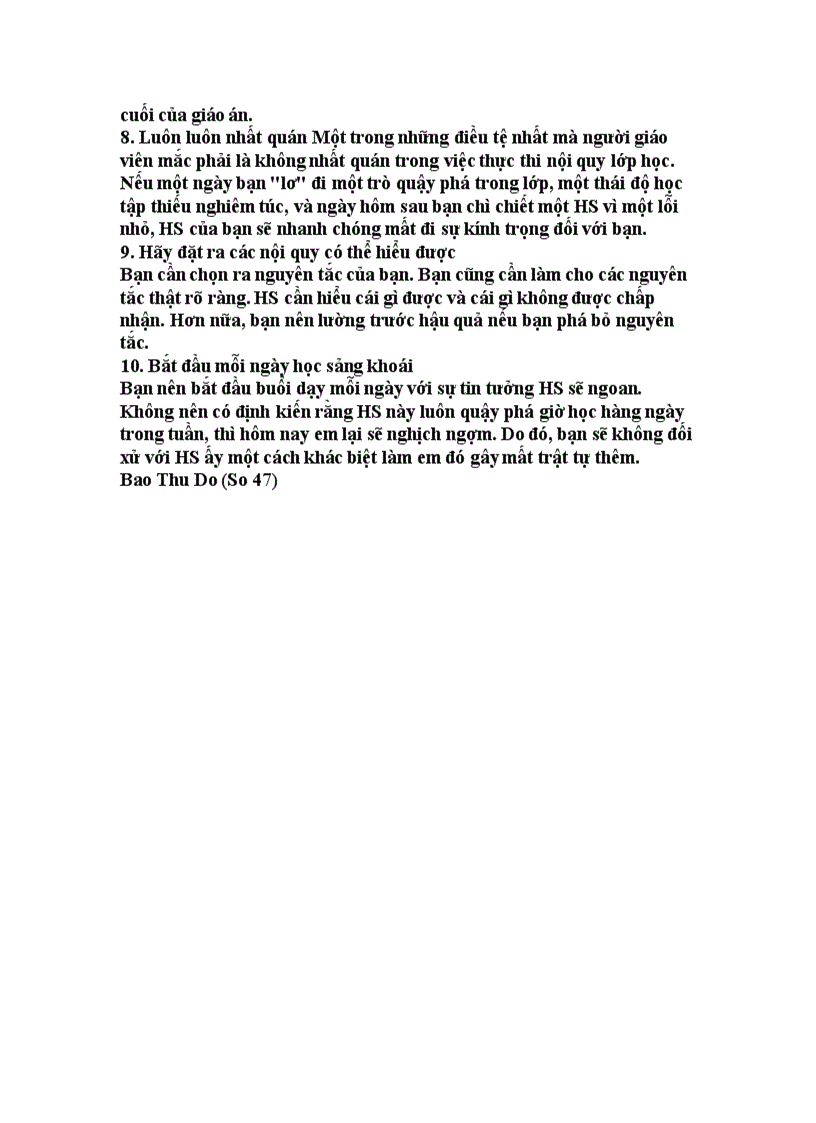 image for page 10 lời khuyên để giữ trật tự trong lớp học