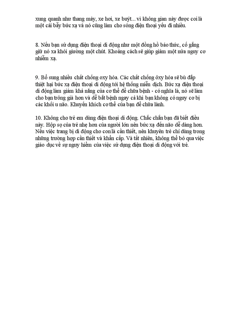 image for page 10 mẹo tránh ung thư do dùng di động