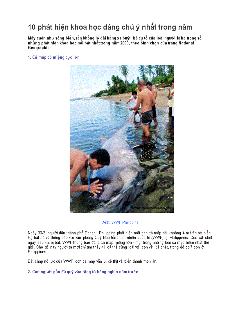 image for page 10 phát hiện khoa học lớn nhất năm 2009