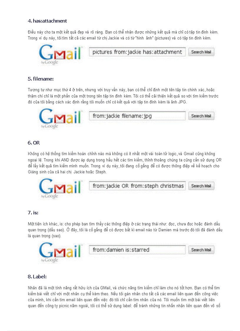 10 thủ thuật hữu ích cho tìm kiếm thư trong Gmail