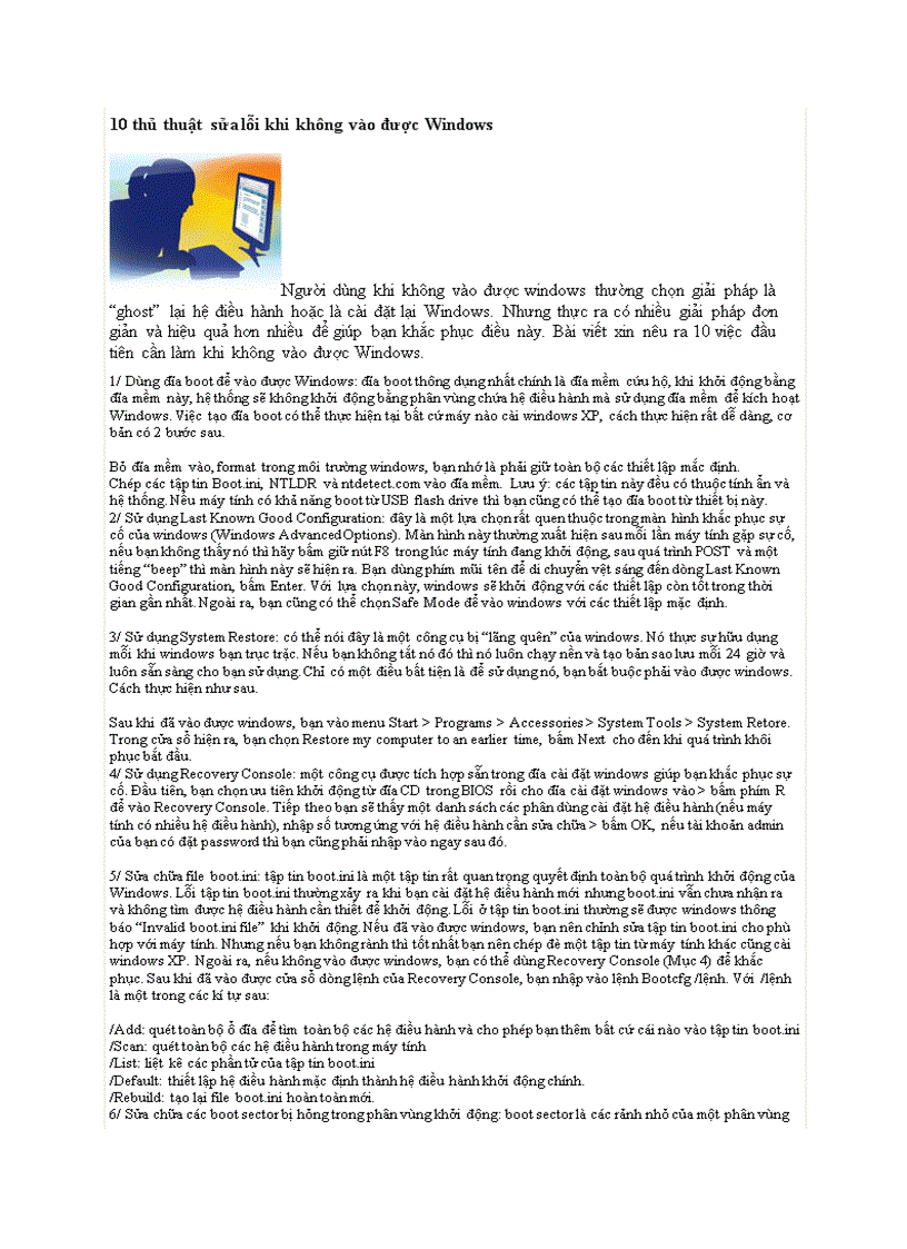 image for page 10 thủ thuật sửa lỗi khi không vào được Windows