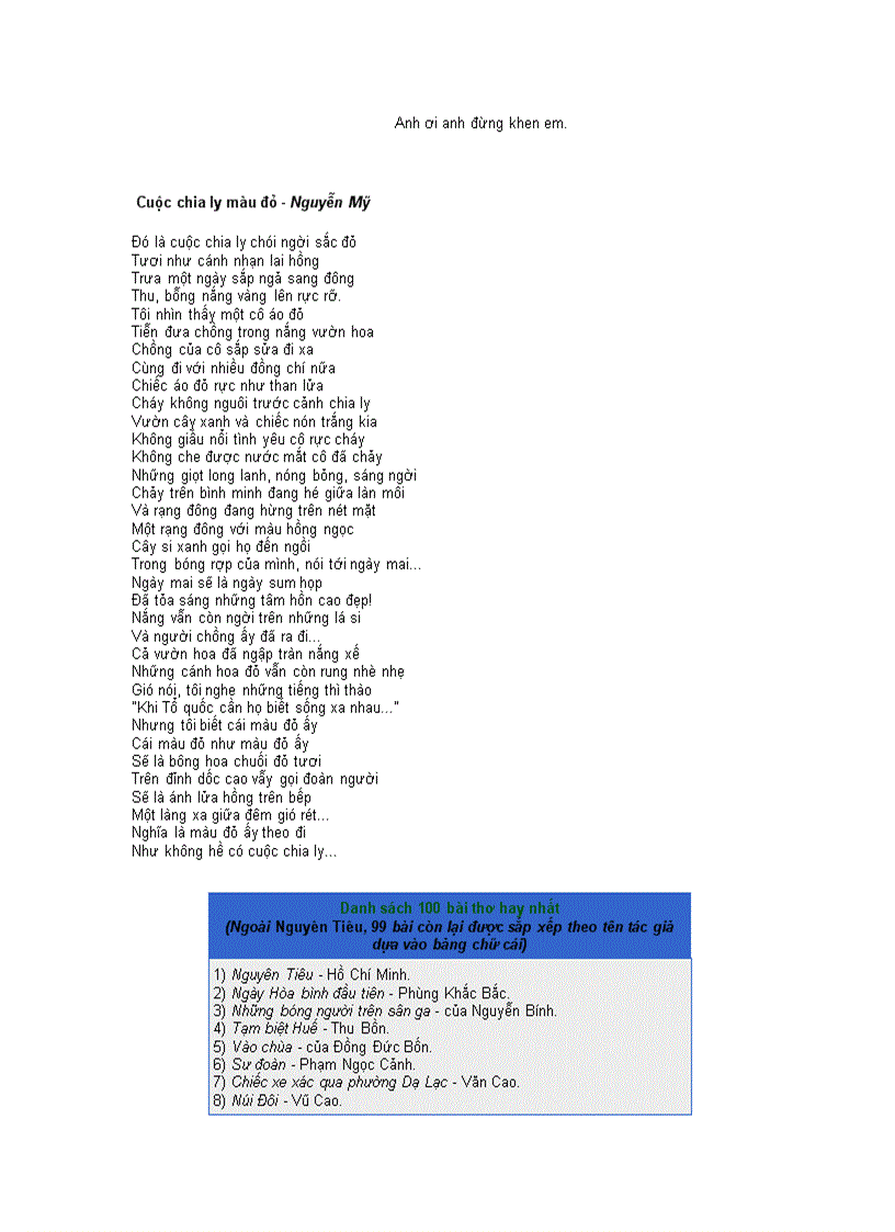image for page 100 bài thơ hay nhất thế kỷ XX của Việt Nam