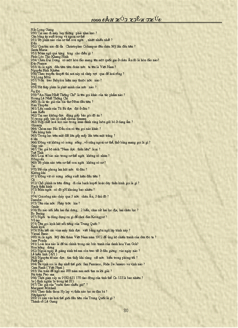 image for page 1000 câu hỏi kiến thức tổng hợp