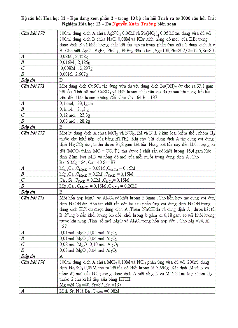 image for page 1000 cau hoi Hoa hoc part 2 rar