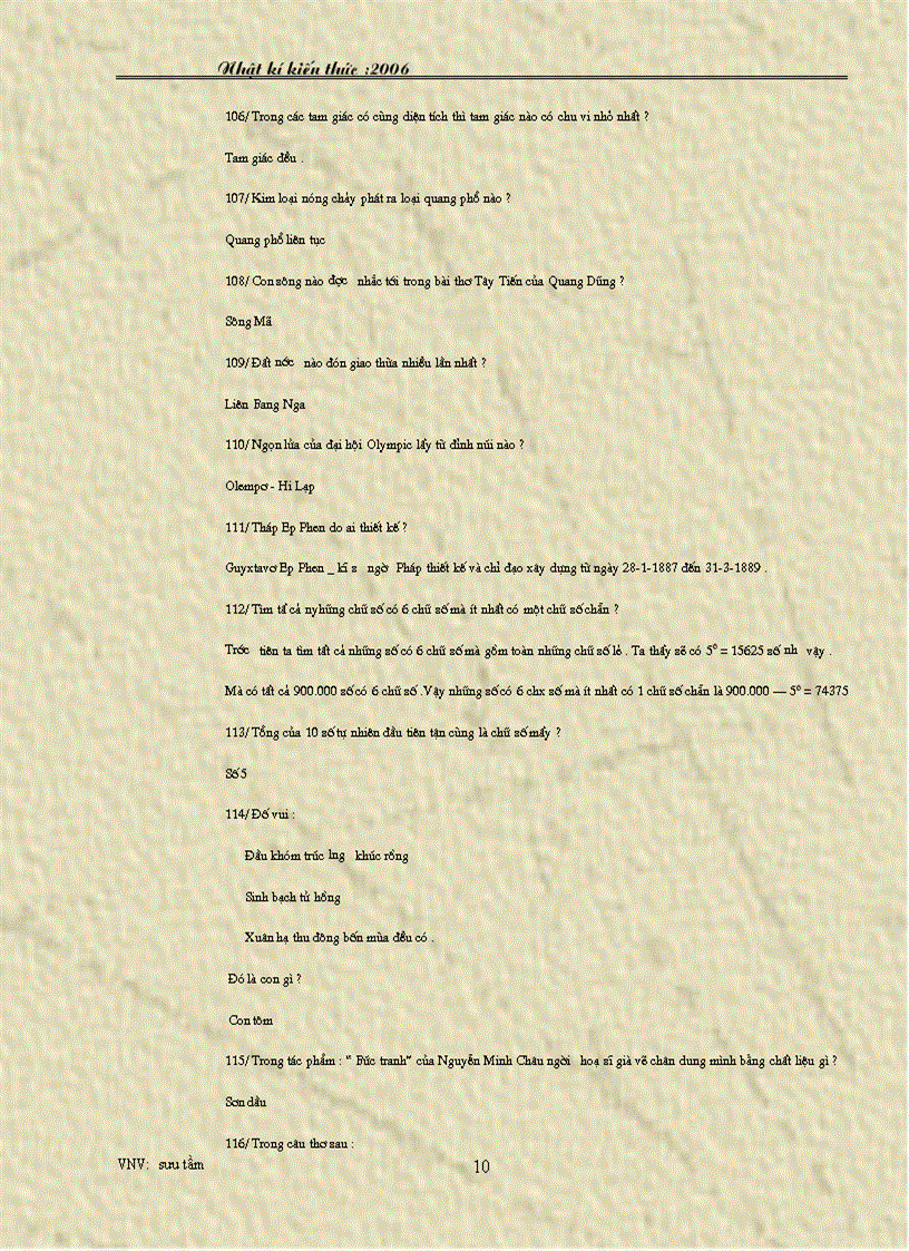 image for page 1000 câu hỏi kiến thức tổng hợp trên mọi lĩnh vực có đáp án rất hay