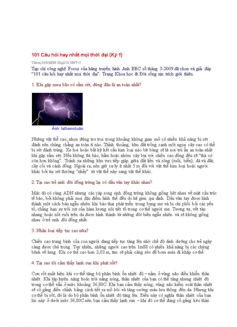 image for page 101 câu hỏi hay nhất mọi thời đại