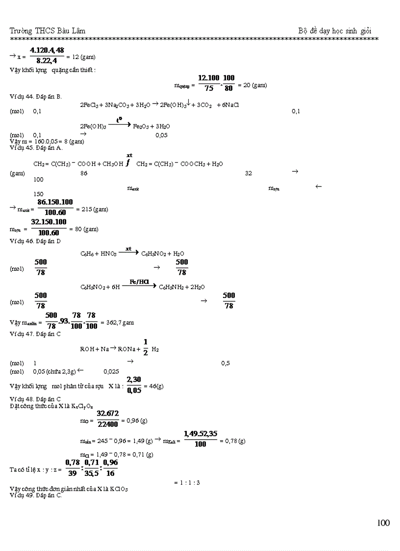 image for page 101 đề luyện thi hsg hóa 9