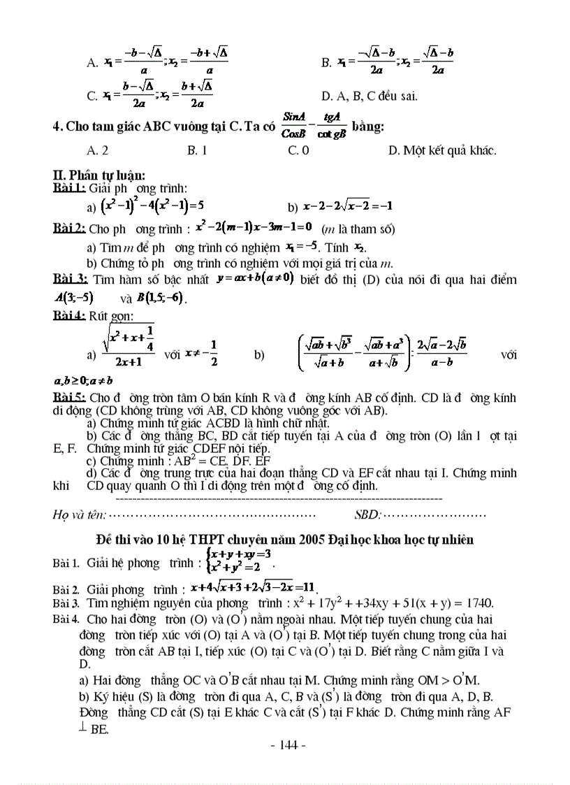 image for page 120 đề thi và đáp án thi vào thpt