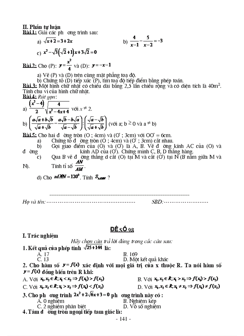 image for page 120 đề và đáp án thi vào lớp 10 thpt