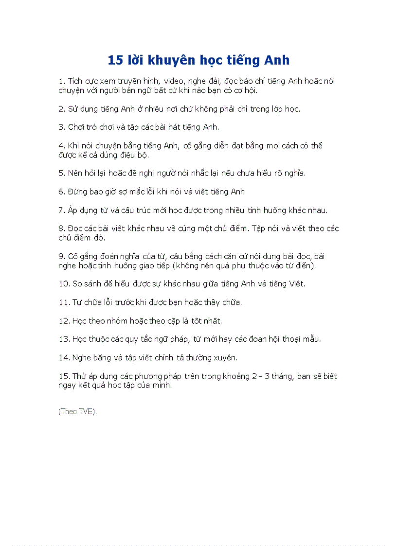 image for page 15 lời khuyên học tiếng anh